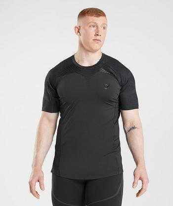 Gymshark 315 Muške T Shirts Crne | HR 2391FDN